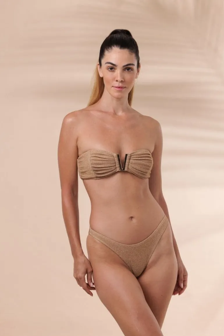 Swimwear<CULT MIA TRACY LUREX BIKINI Gold