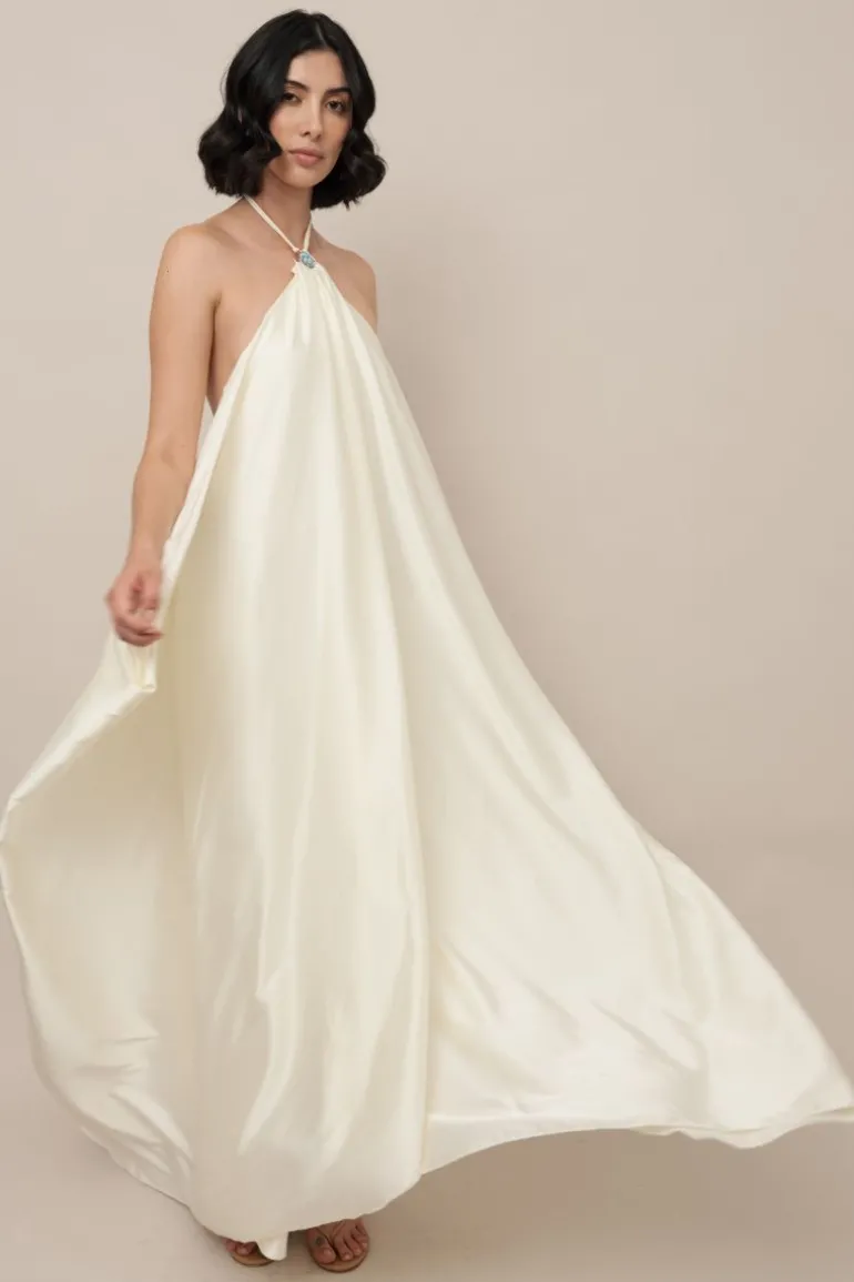 Dresses<CULT MIA TRINITARIA MAXI DRESS Off White
