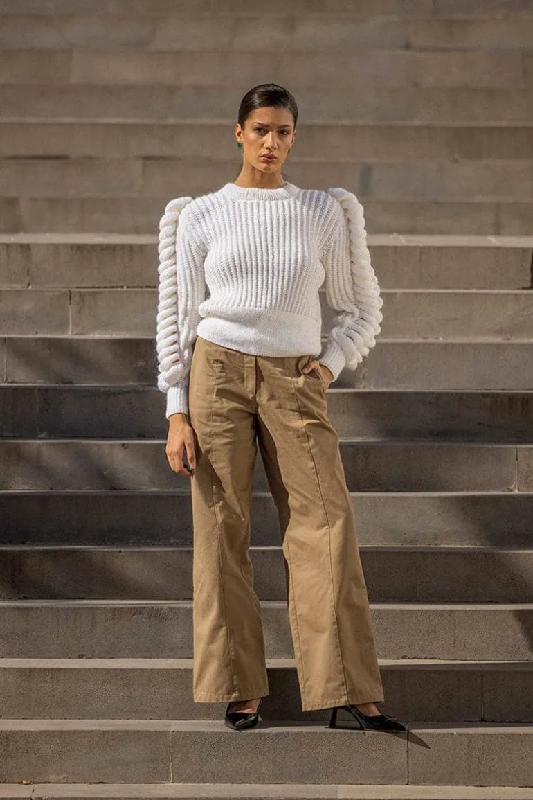 Knitwear<CULT MIA TURTLENECK WHITE SWEATER Snow white