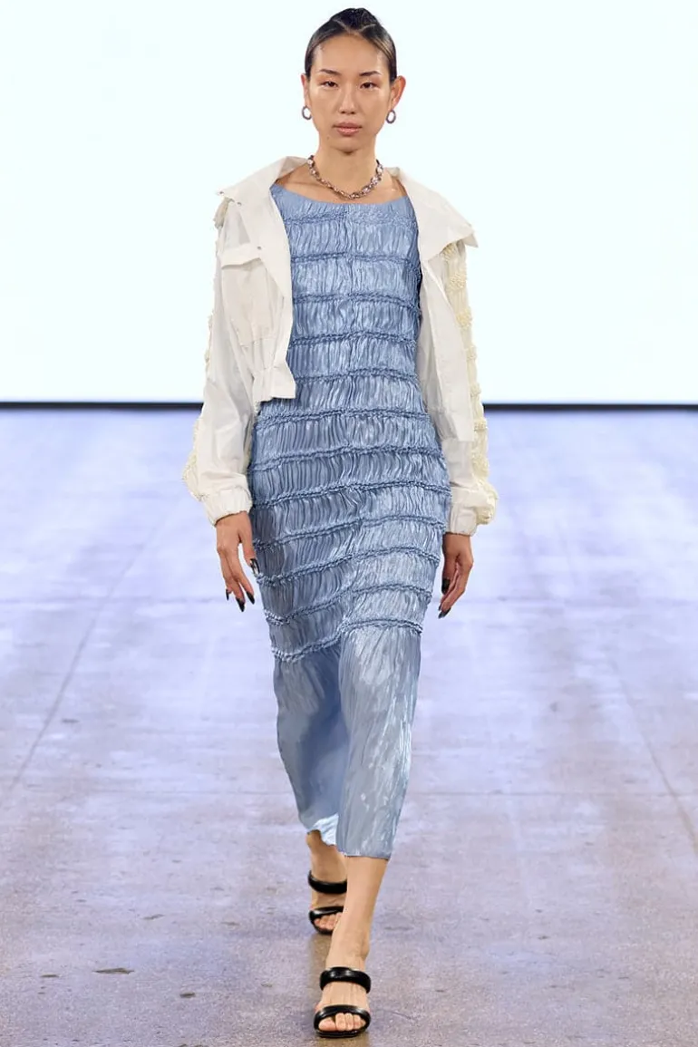 Dresses<CULT MIA VALENTINA KIMONO SLEEVE SHIBORI MAXI DRESS Blue