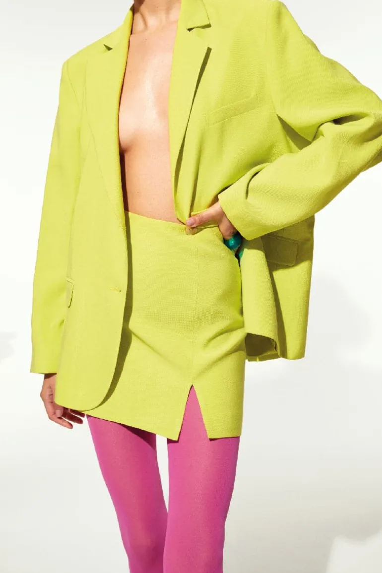 Skirts<CULT MIA VANCE MINI SKIRT Lime