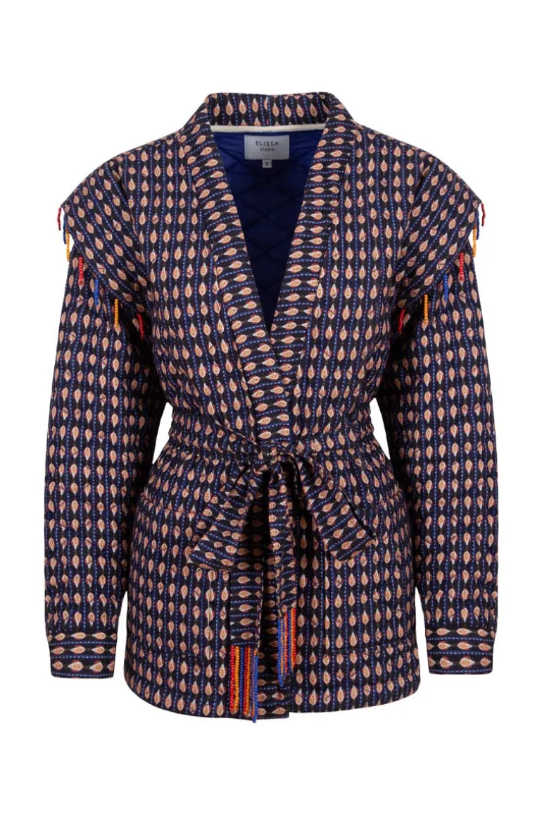 Coats<CULT MIA VANESSA ETHNIC QUILTED COAT Patterned