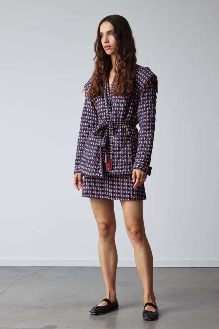 Coats<CULT MIA VANESSA ETHNIC QUILTED COAT Patterned