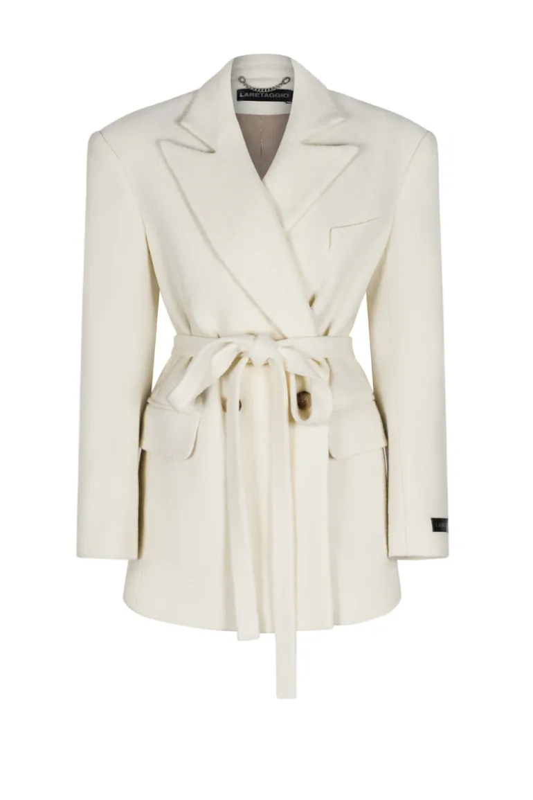 Blazers<CULT MIA VARI VIRGIN Y WOOL BLAZER Cream