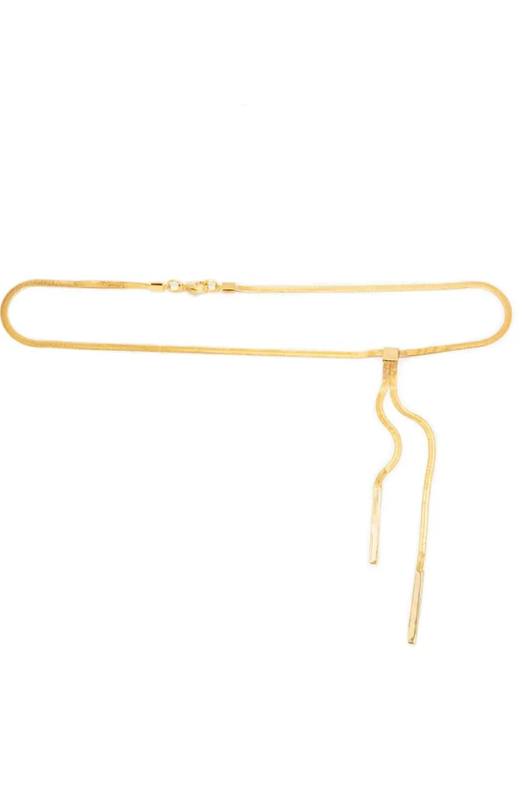 Belts<CULT MIA VENUS THIN BELT Gold