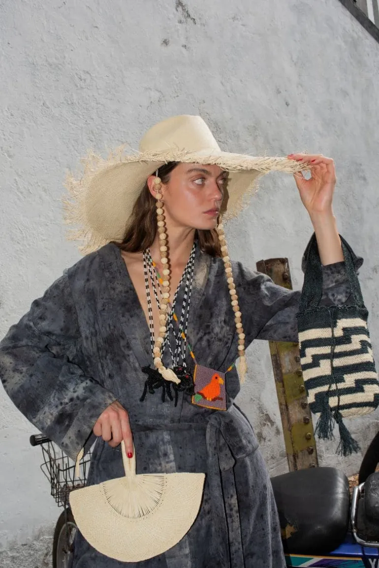 Hats<CULT MIA VENUS IRACA PALM SUN HAT Natural White
