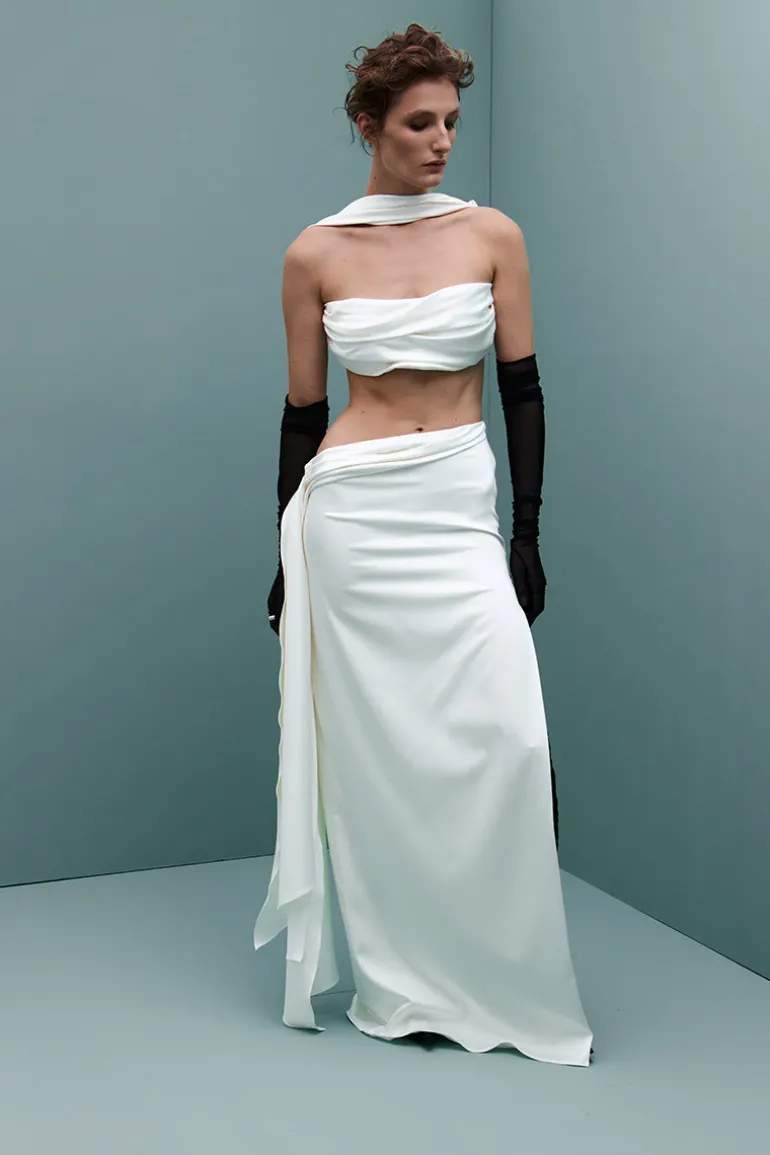 Outfit Sets<CULT MIA VENUS TOP AND SKIRT IN Off White