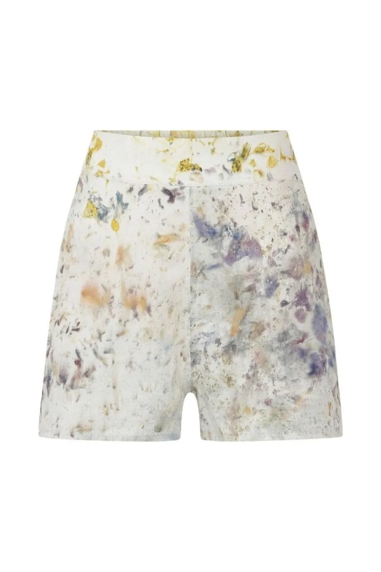 Pants<CULT MIA VERA ECO PRINT SHORTS Yellow/Lilac Tones