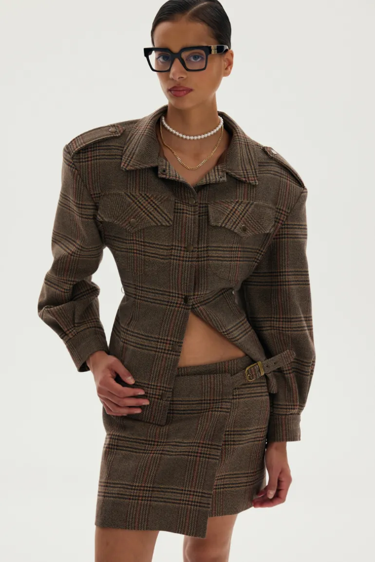 Skirts<CULT MIA VEZANNO MINI SKIRT Brown