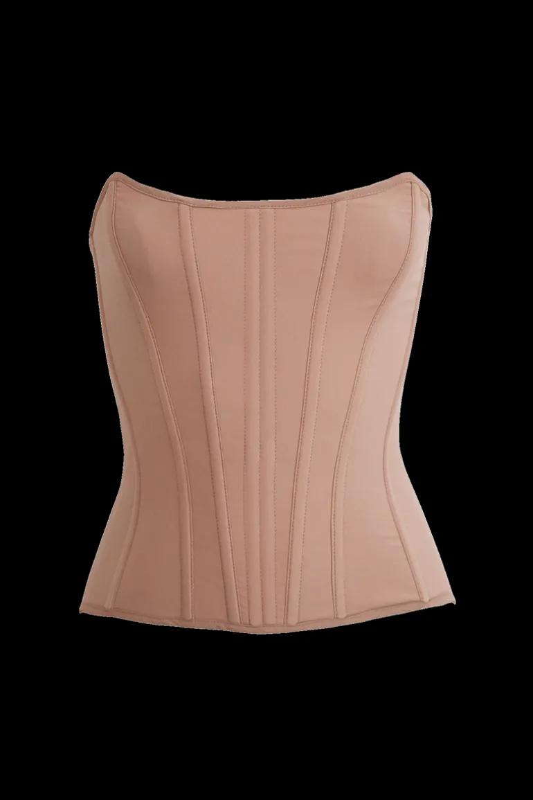 Tops<CULT MIA VICTORIAN CORSET IN Nude