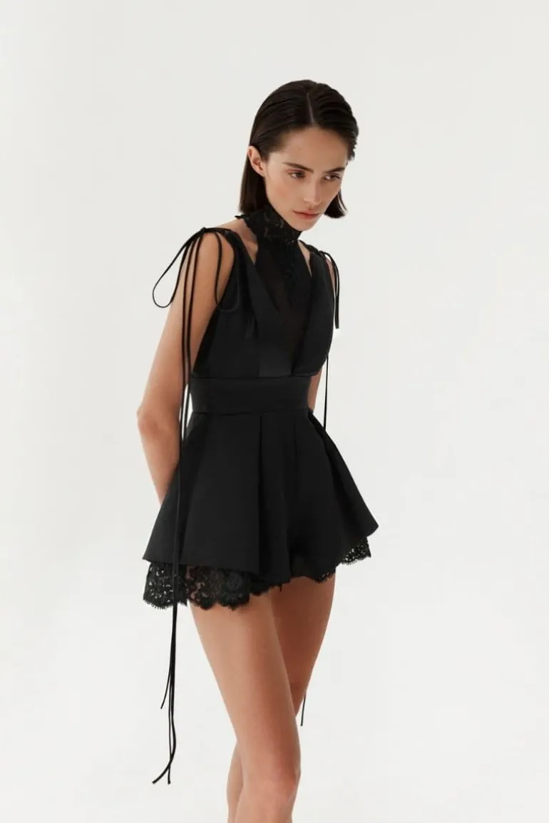 Jumpsuits<CULT MIA VICTORY V-NECK JUMPSUIT Black