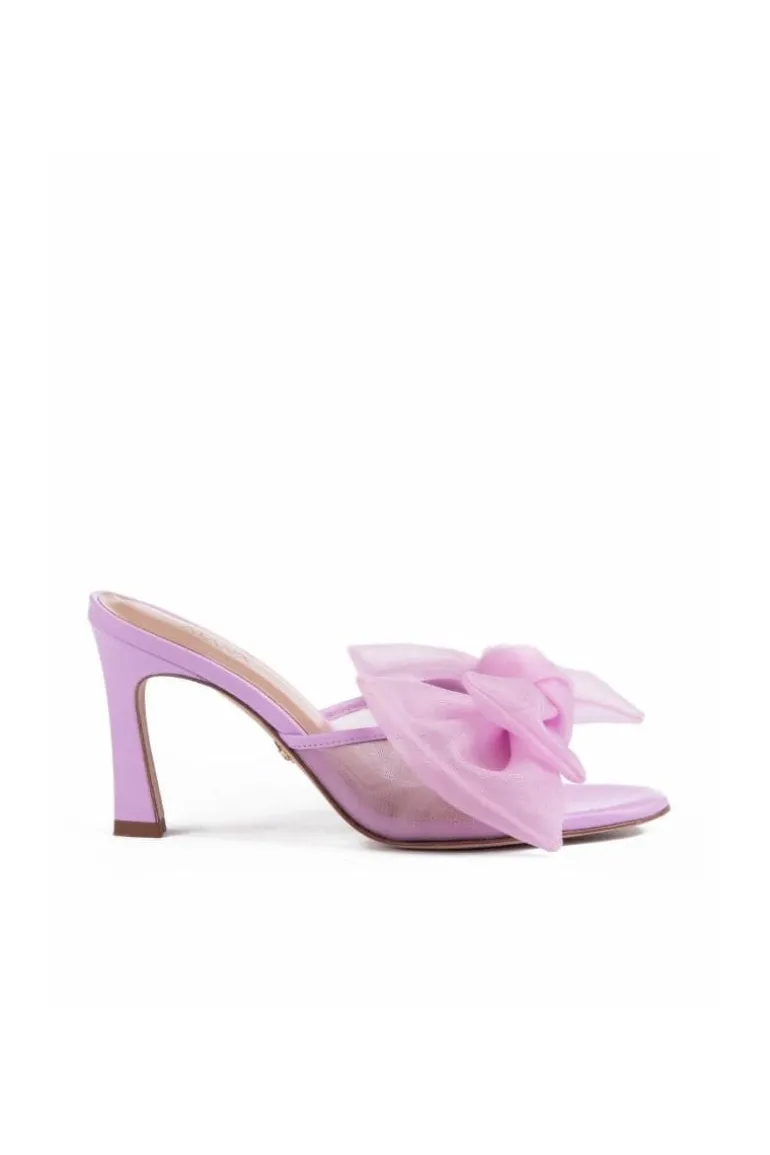 Heels<CULT MIA BOW MULES Violet