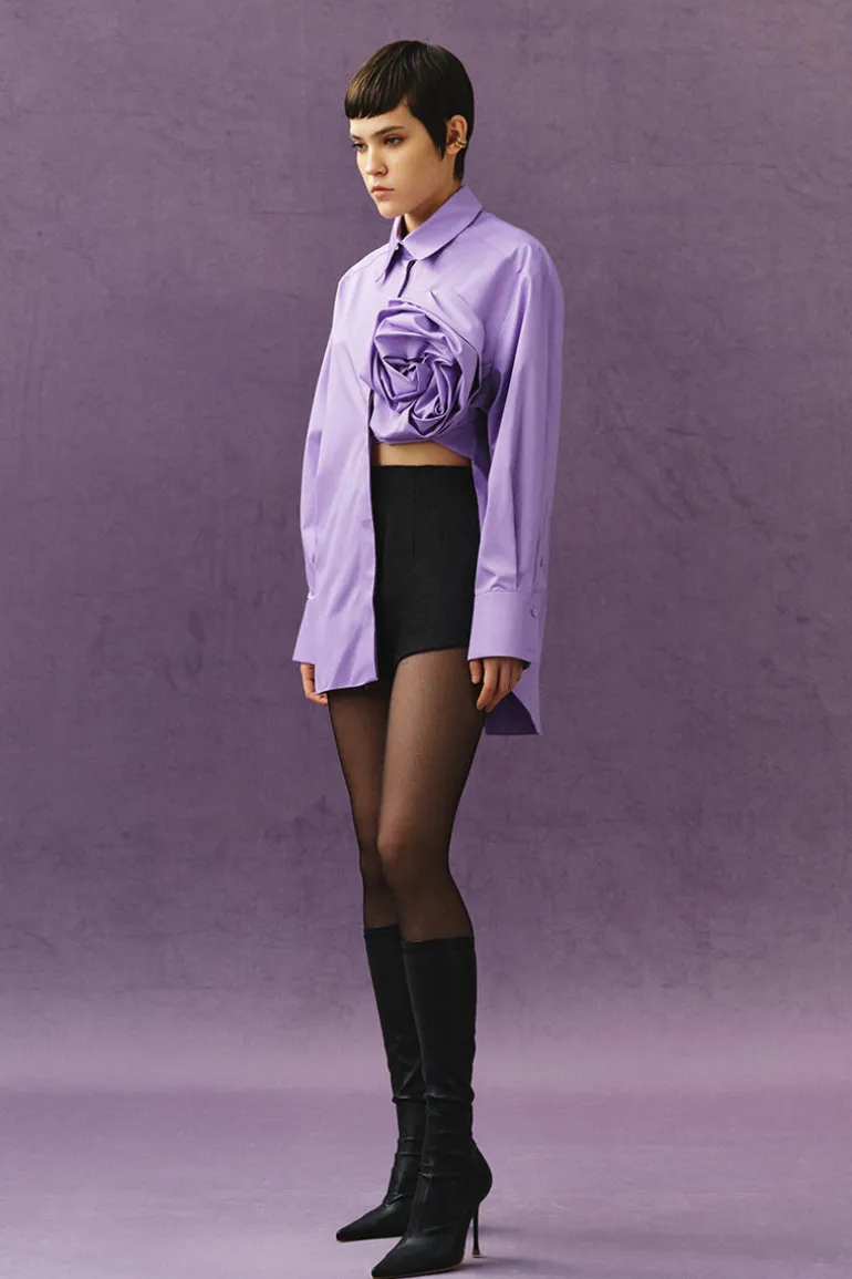 Tops<CULT MIA SHIRT WITH FLOWER Violet