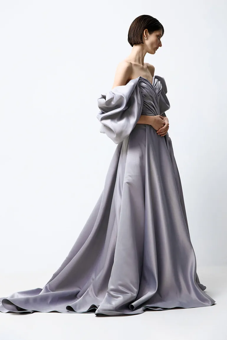 Dresses | Gowns<CULT MIA VOLUME SCULPTED DRESS IN Gray