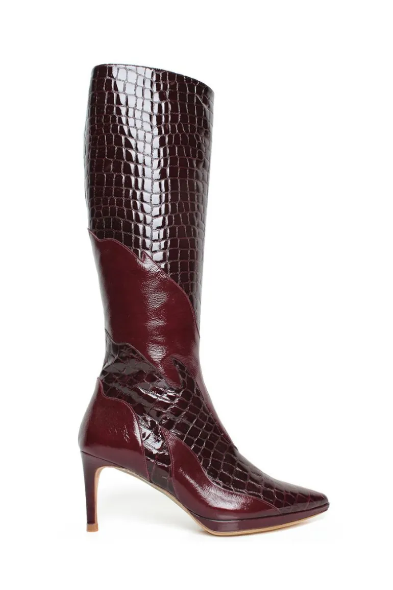 Boots<CULT MIA WANDA FLAME BOOT IN GLOSS Red