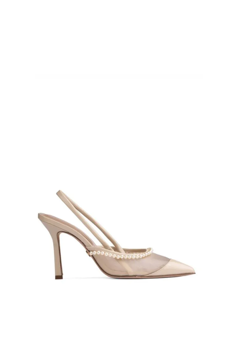 Heels<CULT MIA PEARL SLINGBACK HEELS Wheat Patent
