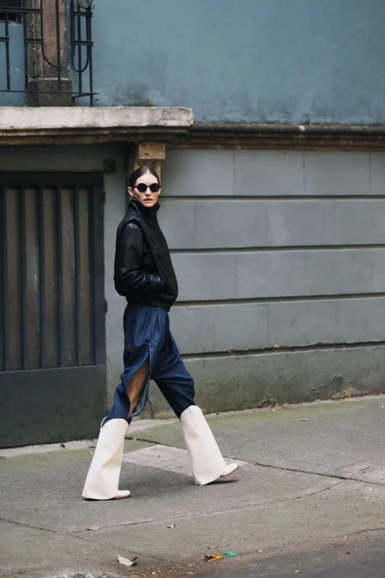 Boots<CULT MIA BASIC COWBOY BOOTS White