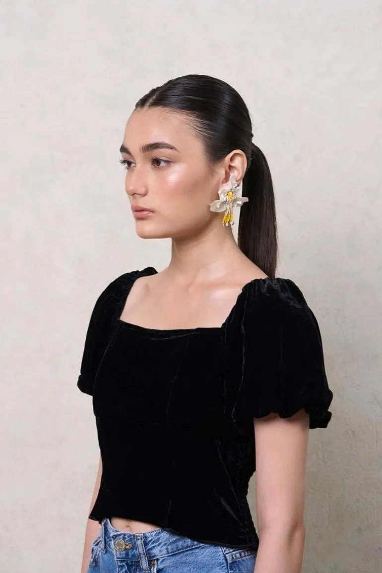 Earrings<CULT MIA GIANNA EARRINGS White