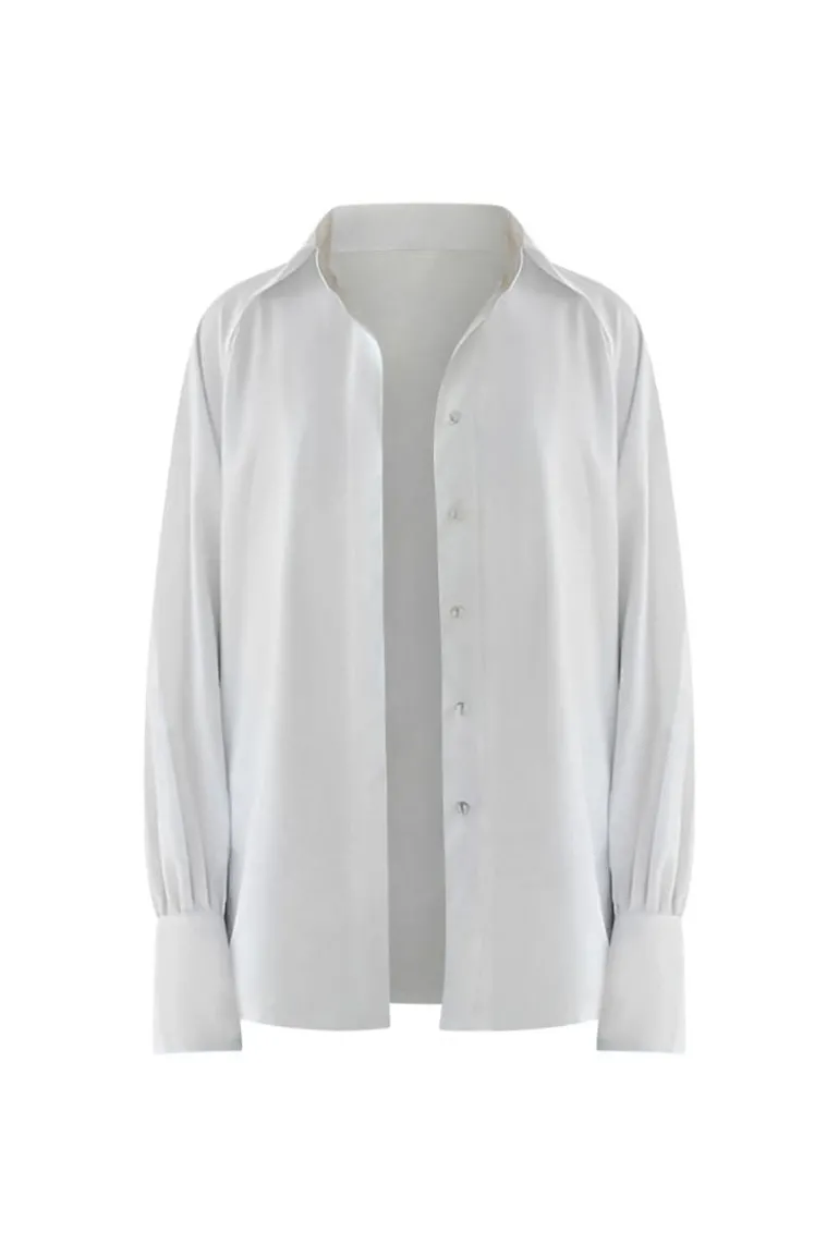 Tops<CULT MIA GIOIA BOYFRIEND BLOUSE White