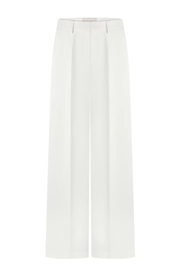 Pants<CULT MIA HIGHT-RISE WIDE LEG PANTS White
