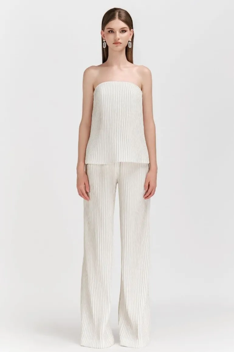 Outfit Sets<CULT MIA LAYLA STRAPLESS TOP AND PANTS SET White