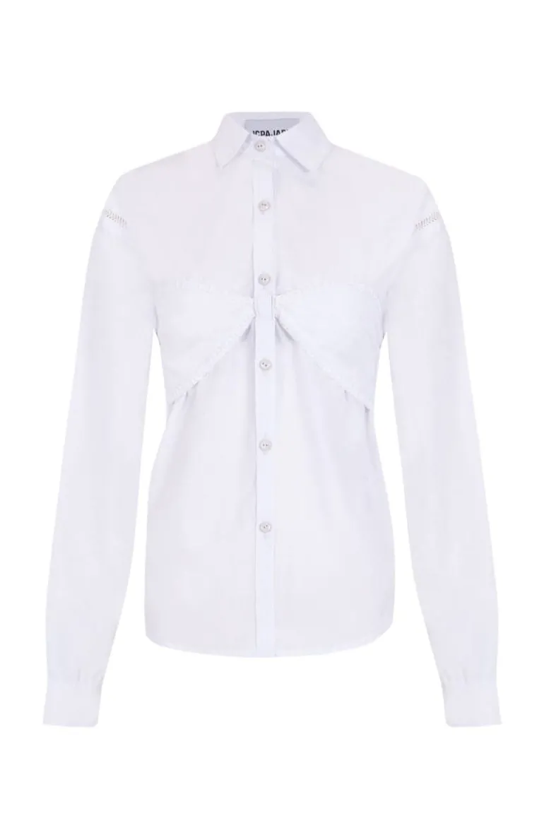 Tops<CULT MIA SHIRT WITH BRA White