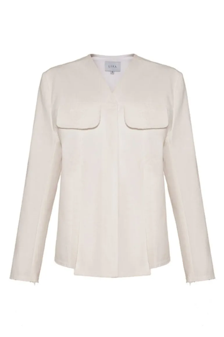 Blazers<CULT MIA SWEETHEART BLAZER White