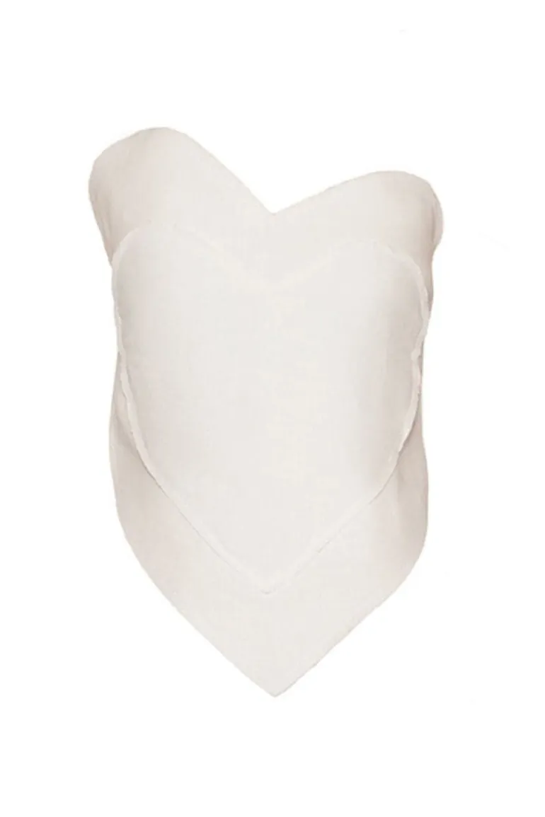 Tops<CULT MIA SWEETHEART TOP White