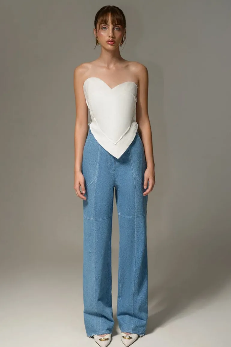 Tops<CULT MIA SWEETHEART TOP White