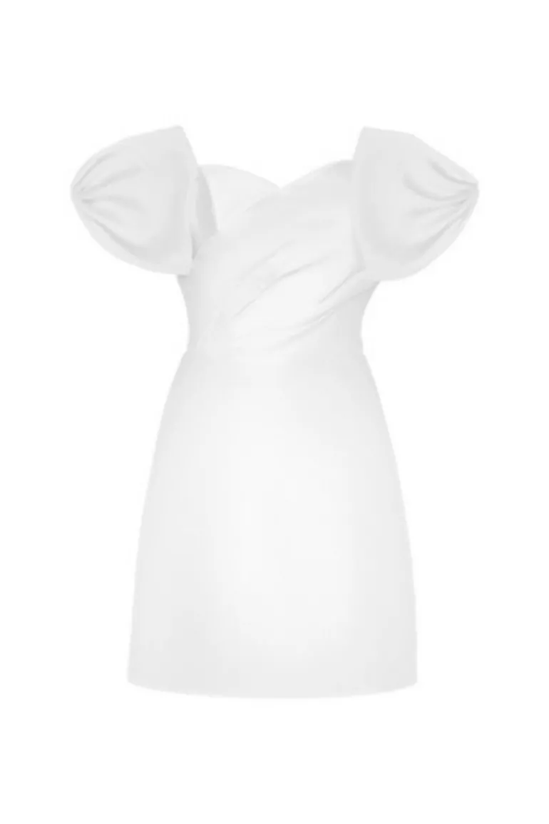 Dresses | Mini Dresses<CULT MIA WINNIE BOW TIE A-LINE MINI DRESS White