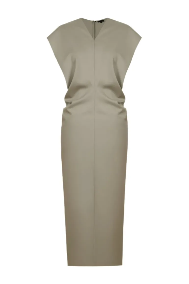 Dresses | Midi Dresses<CULT MIA WRINKLED V-NECK DRESS IN Green