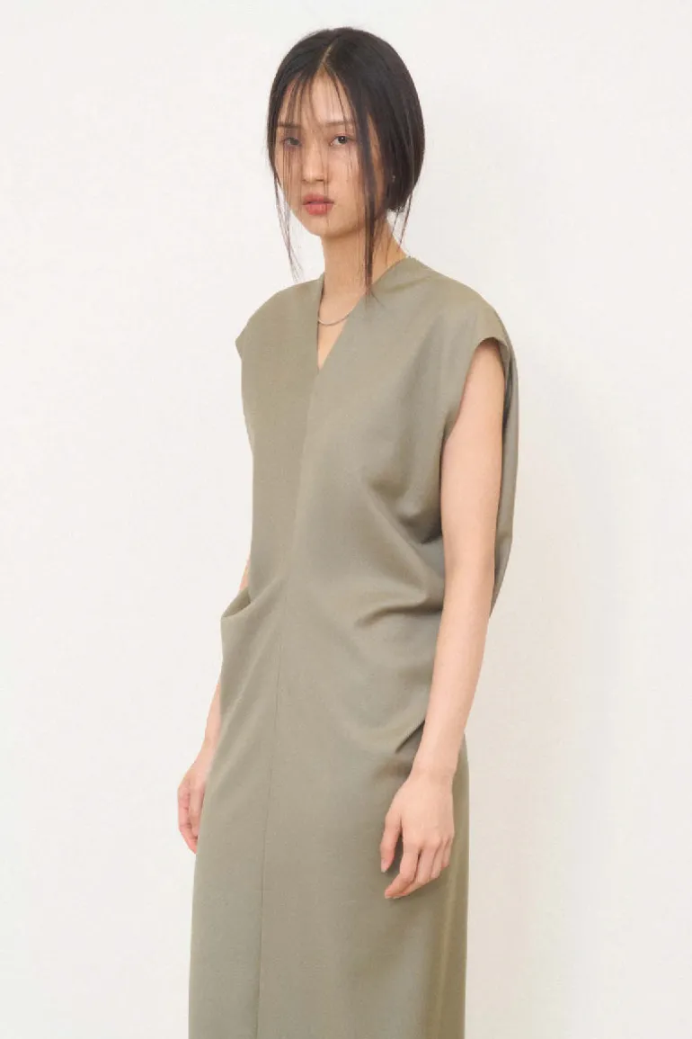 Dresses | Midi Dresses<CULT MIA WRINKLED V-NECK DRESS IN Green
