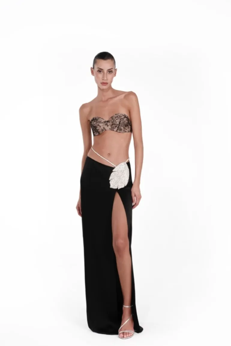 Skirts<CULT MIA YASMIN MAXI SKIRT Black