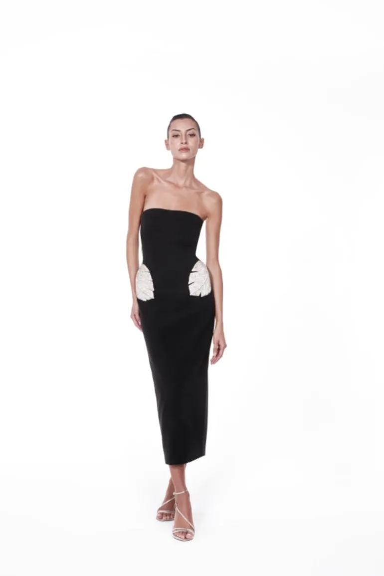 Dresses | Midi Dresses<CULT MIA YASMIN STRAPLESS MIDI DRESS Black