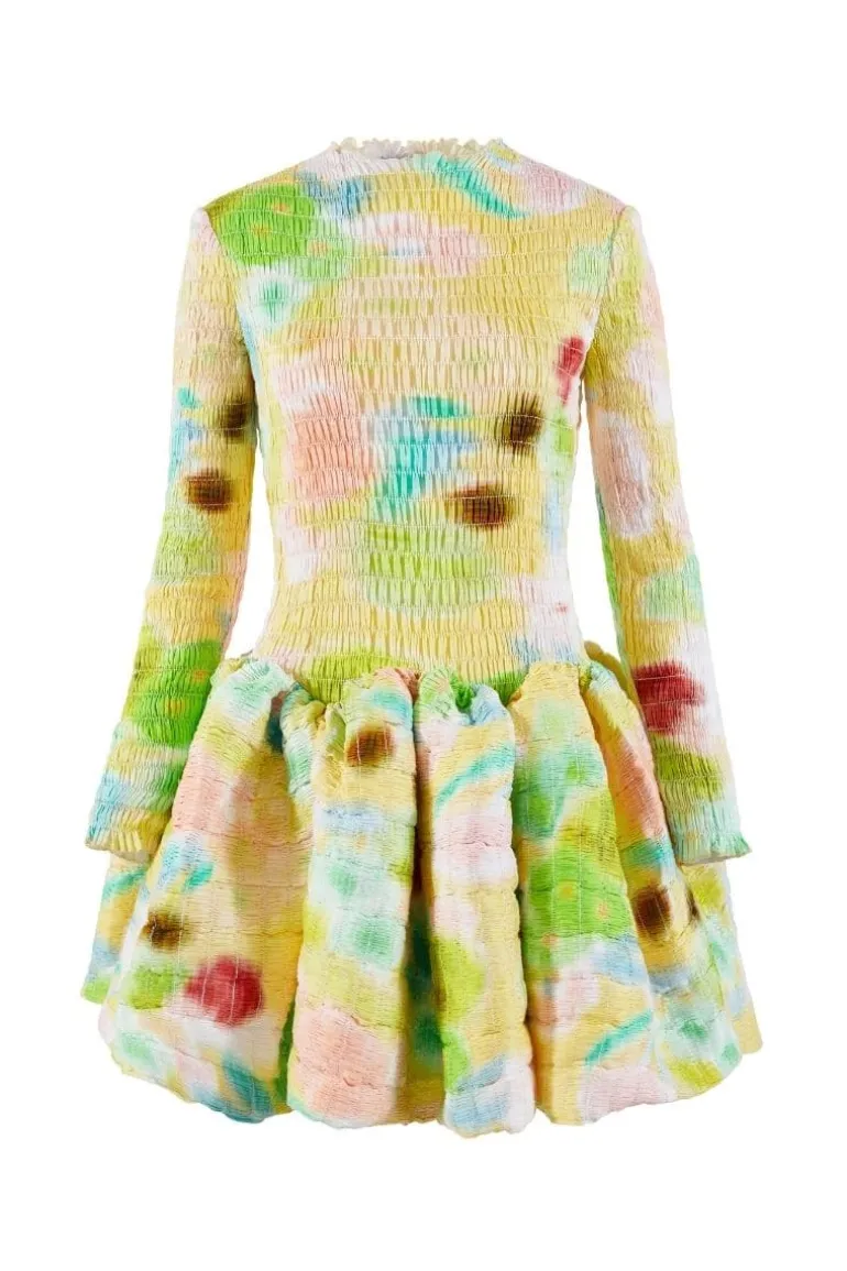 Dresses | Mini Dresses<CULT MIA YELLOW DEBBIE MINI DRESS Floral