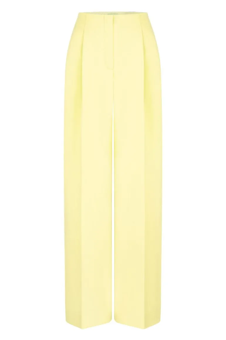 Pants<CULT MIA YELLOW PALAZZO PANTS Default Title