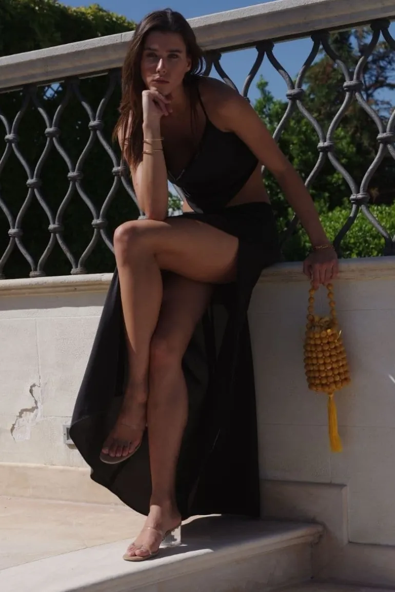 Top Handle Bags<CULT MIA PALOMA BEADED BAG Yellow