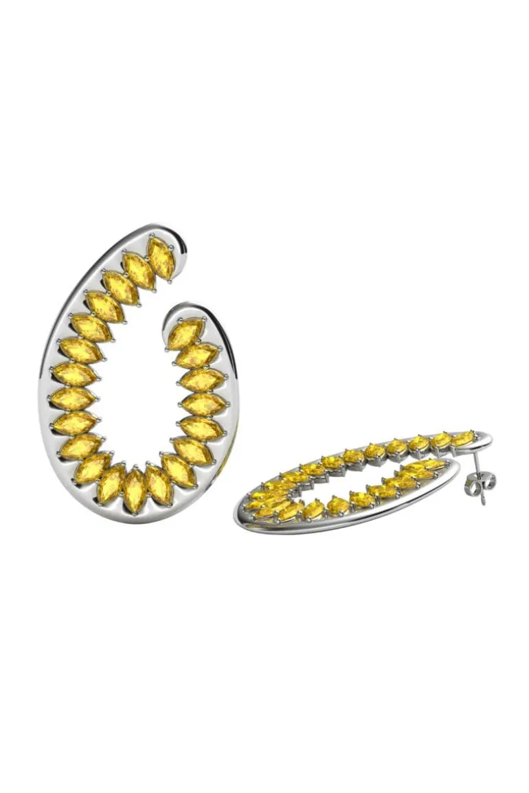 Earrings<CULT MIA SANTA FE EARRINGS Yellow