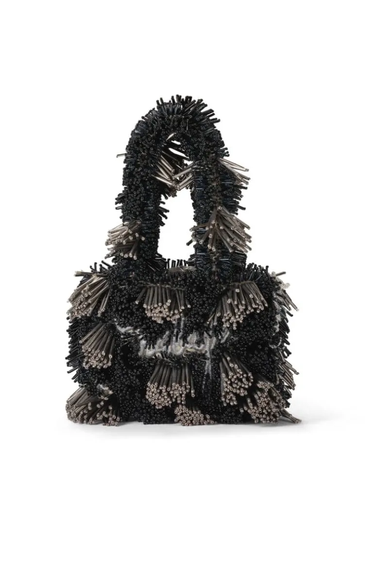 Top Handle Bags<CULT MIA ZAZA MINI IN BLACK Black & Silver