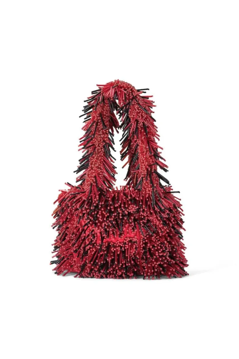 Top Handle Bags<CULT MIA ZAZA MINI IN RED Red & Black