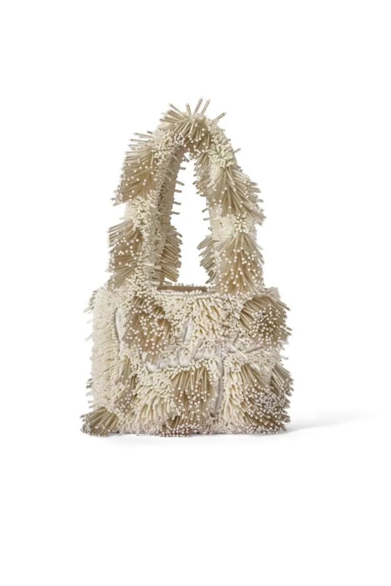 Top Handle Bags<CULT MIA ZAZA MINI IN WHITE White & Ivory