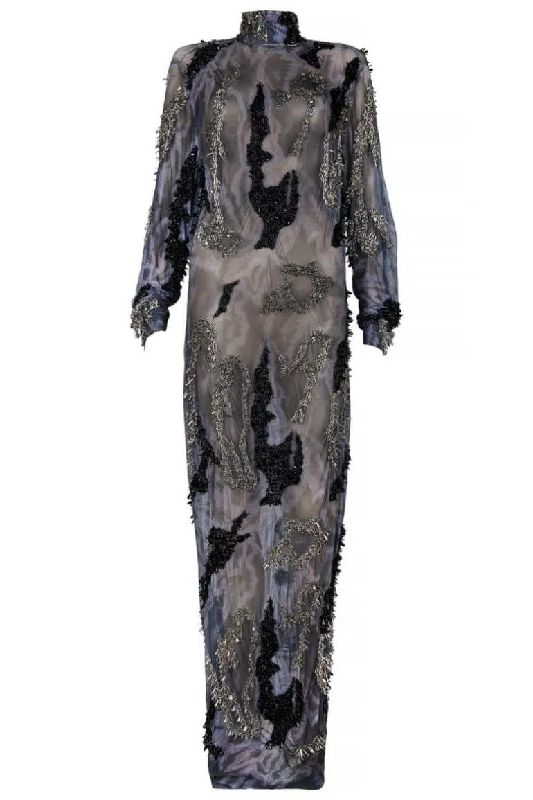Dresses | Midi Dresses<CULT MIA ZUSI BLACK GRAY MIDI DRESS Black/Gray/Gunmental