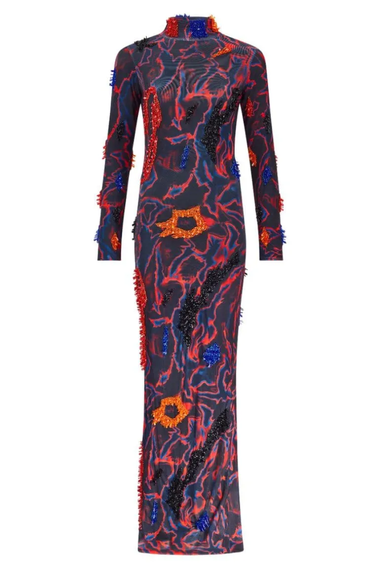 Dresses<CULT MIA ZUSI ANKLE LENGTH DRESS Midnight Blue