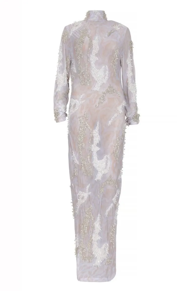 Dresses | Midi Dresses<CULT MIA ZUSI WHITE MIDI DRESS White/Offwhite/Silver